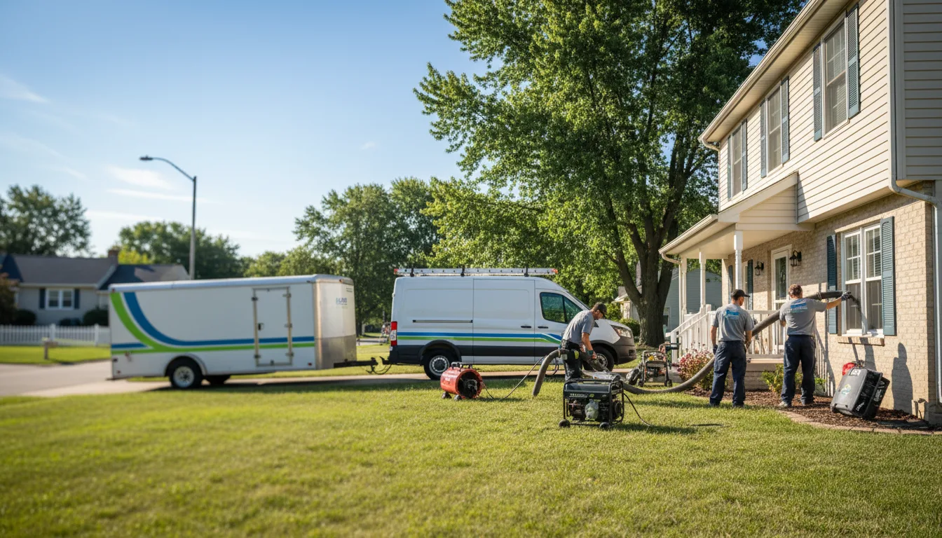 Flooded Basement Restoration And Cleanup With Repair in Russell, IL near me